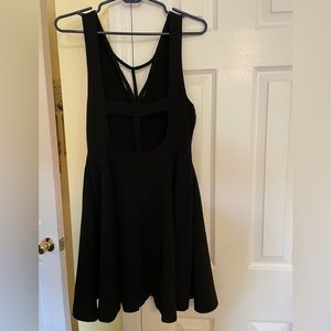 MinkPink Black Skater Dress